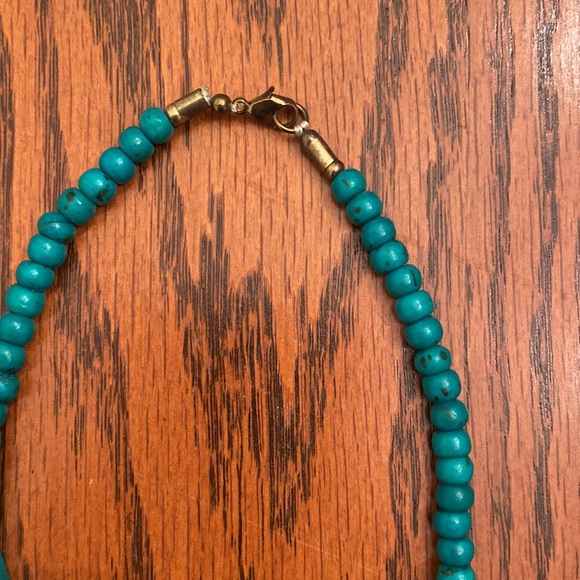 Francesca’s | turquoise beaded layered long necklace 29” - Picture 3 of 3